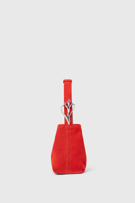 Rodebjer Shell mini suede bag